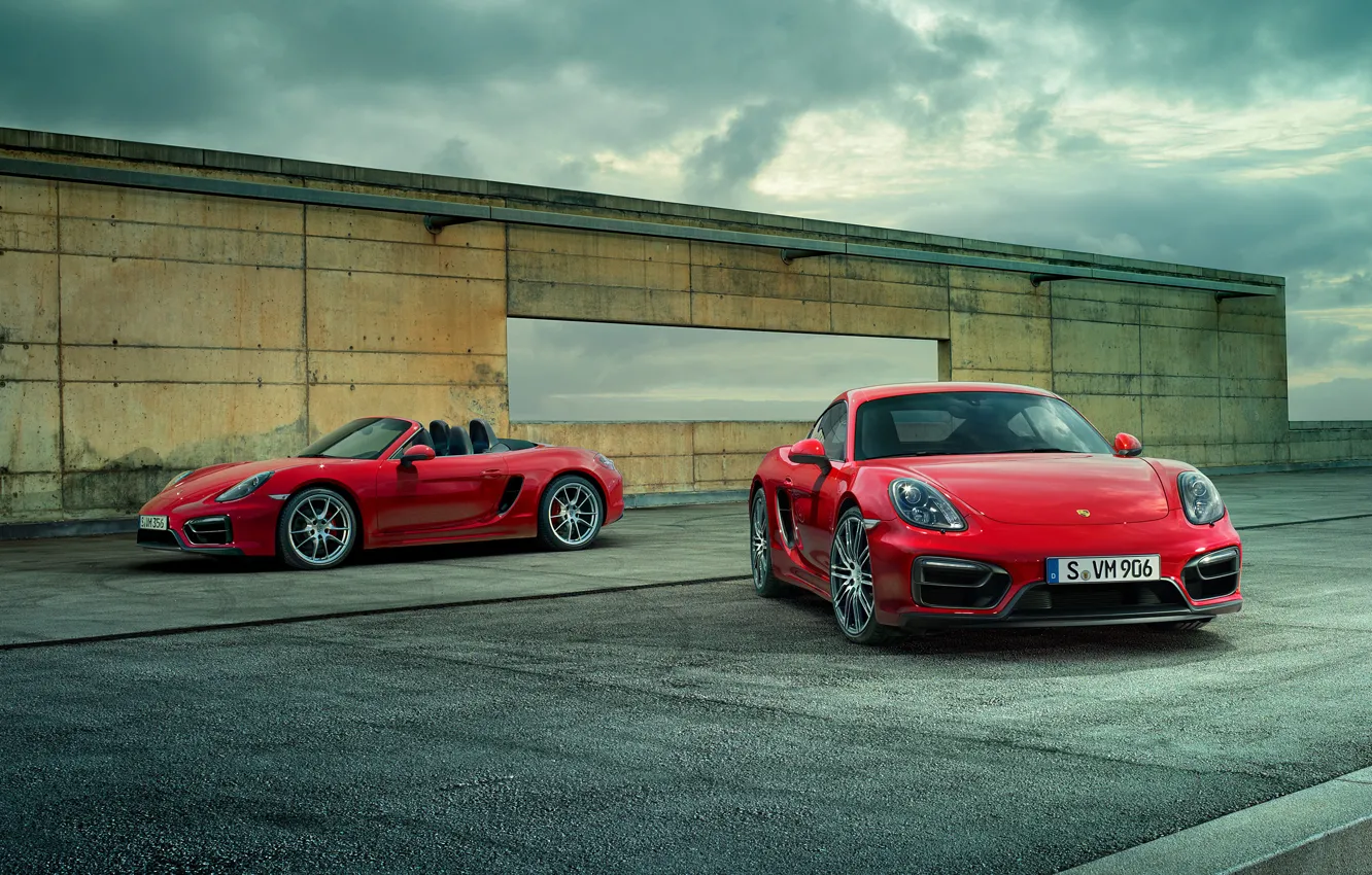 Фото обои Porsche, Boxster, GTS, 2015