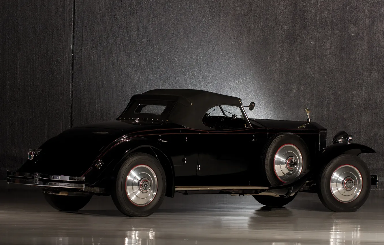 Фото обои Roadster, 1932, ретро автомобили, retro cars, Rolls-Royce Phantom II, Henley Brewster, Rolls-Royce Phantom II Henley …