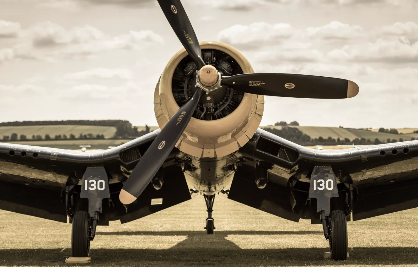 Фото обои истребитель, Corsair, F4U, «Корсар»