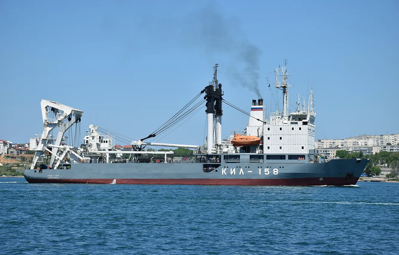 Фото обои корабль, черное море, кабелеукладчик