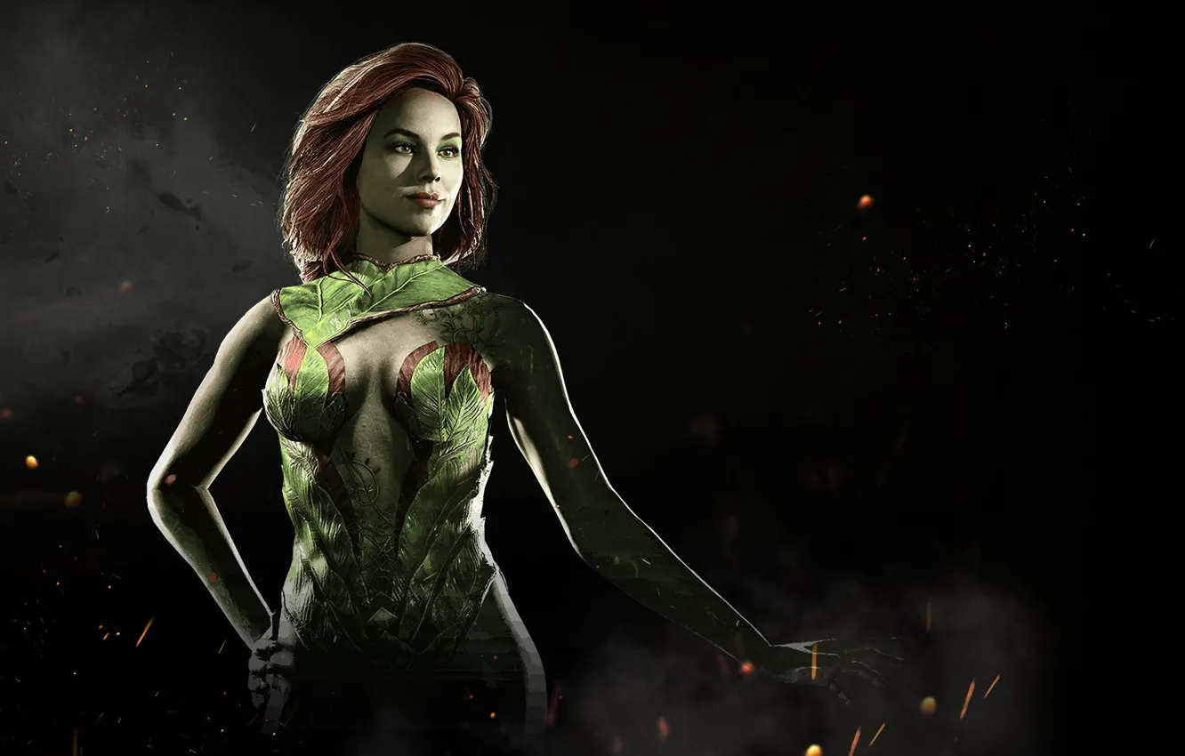 Фото обои Poison Ivy, Pamela Lillian Isley, NetherRealm Studios, Injustice 2
