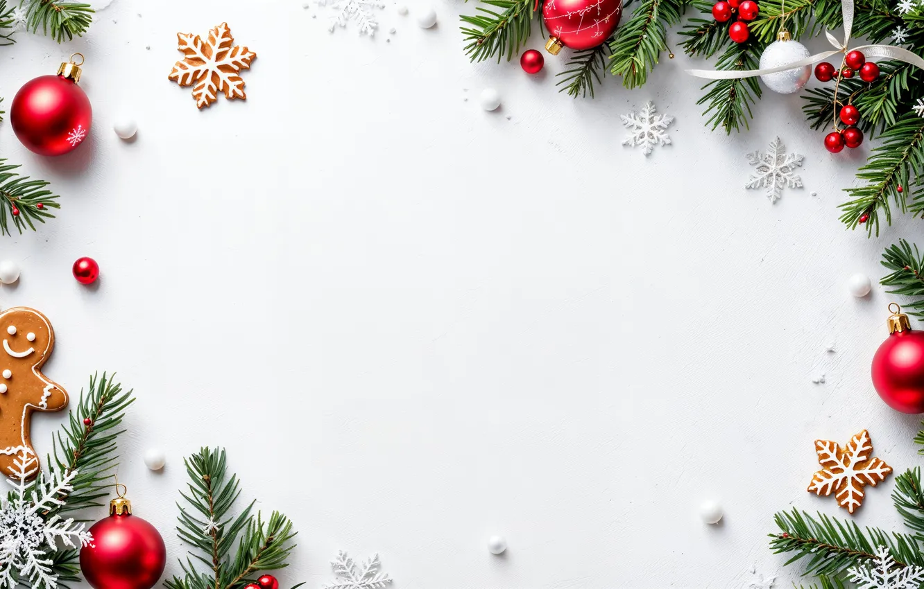 Фото обои украшения, фон, шары, Рождество, Новый год, new year, Christmas, balls