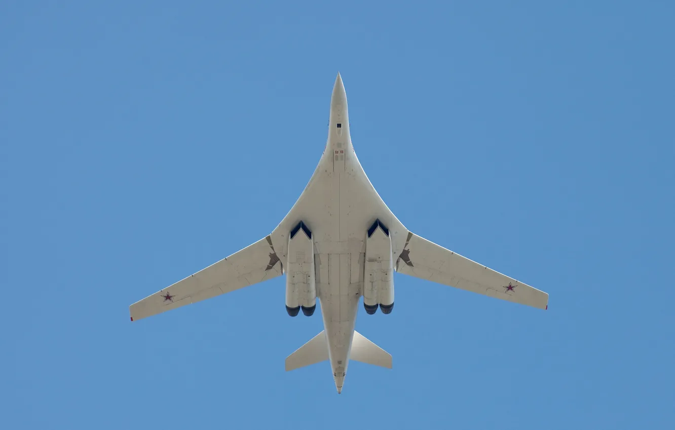 Фото обои бомбардировщик, стратегический, российский, Ту-160, Blackjack, сверхзвуковой, «Белый лебедь», ВВС Россия