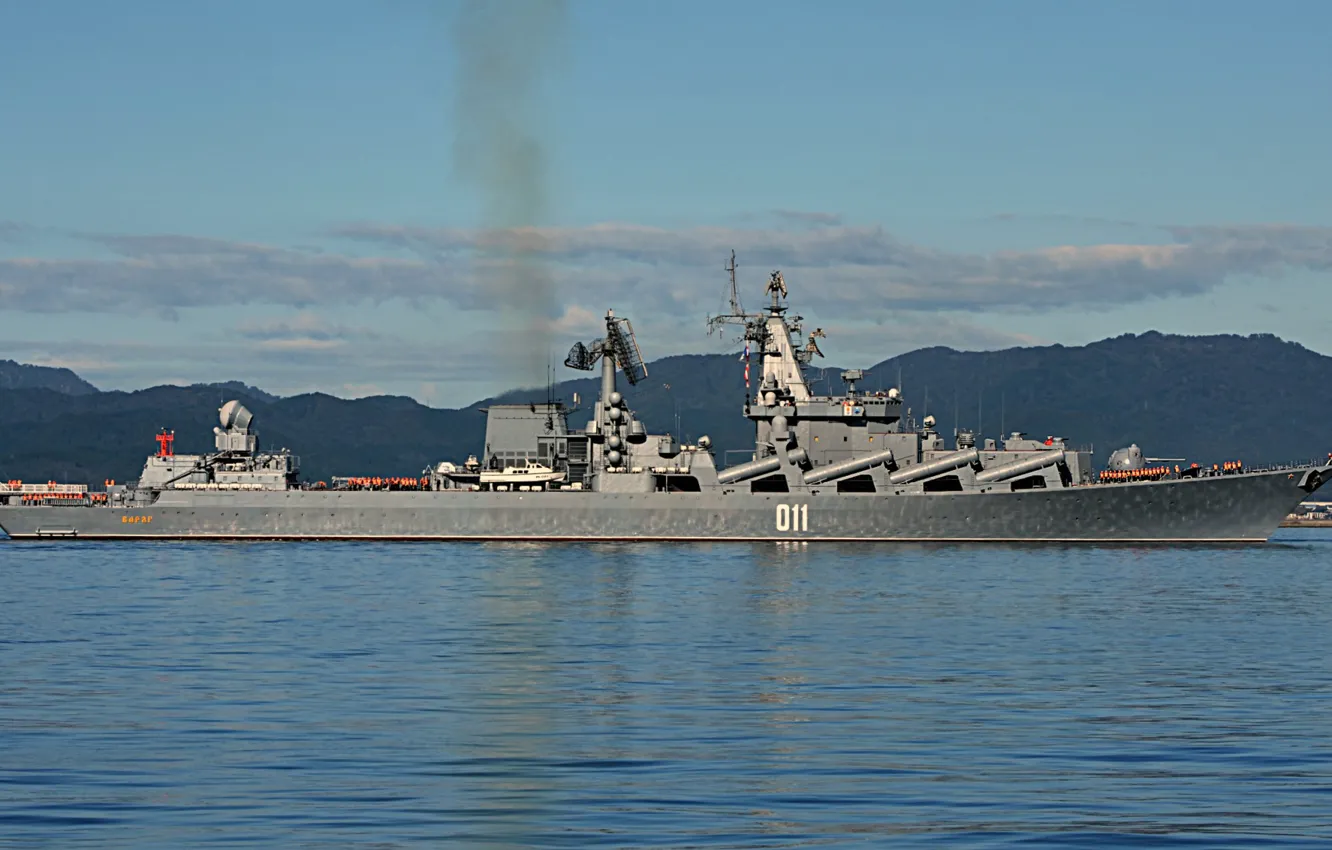 Фото обои крейсер, ракетный, проект 1164, Варяг