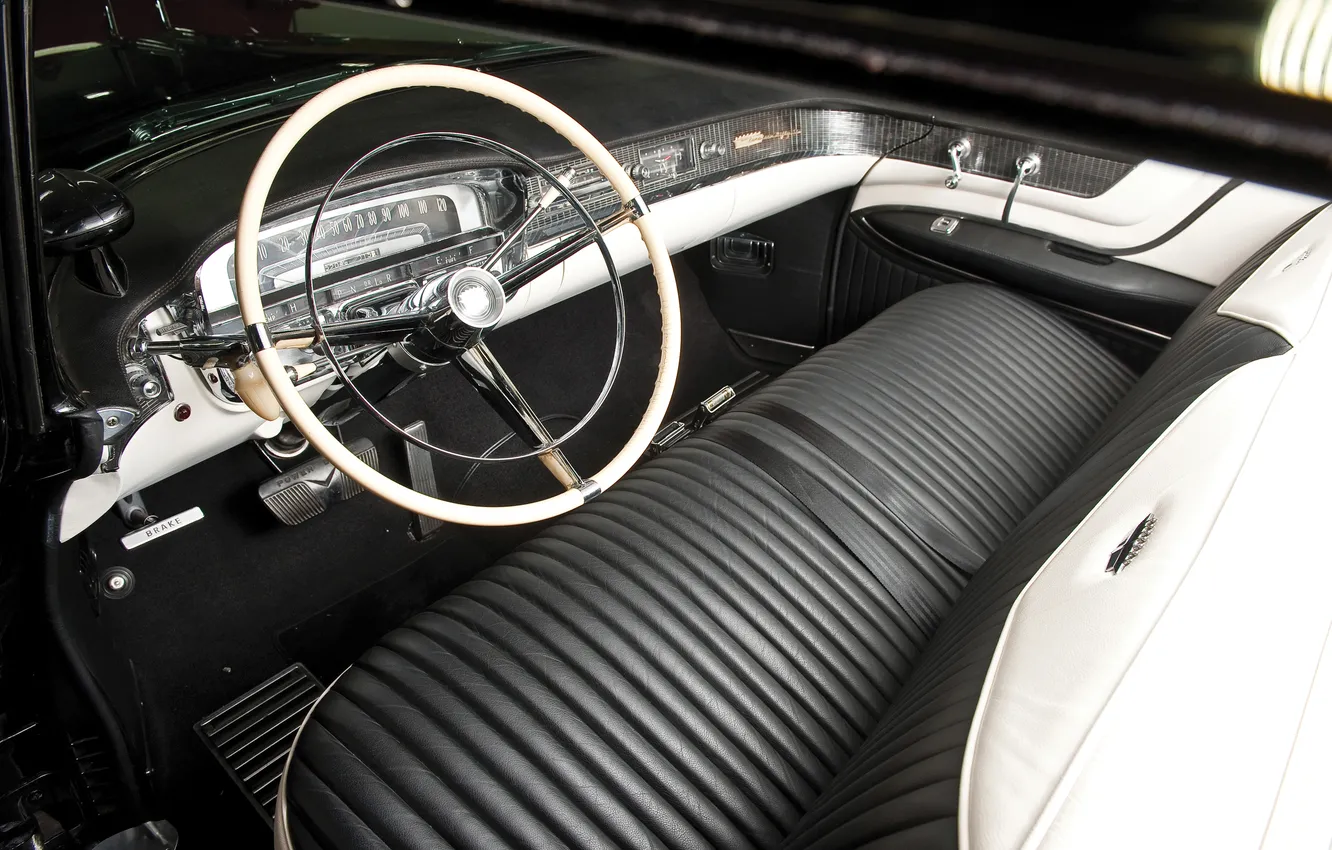 Фото обои Eldorado, Cadillac, Special, ретро автомобили, 1956, салон автомобиля, Seville, retro cars