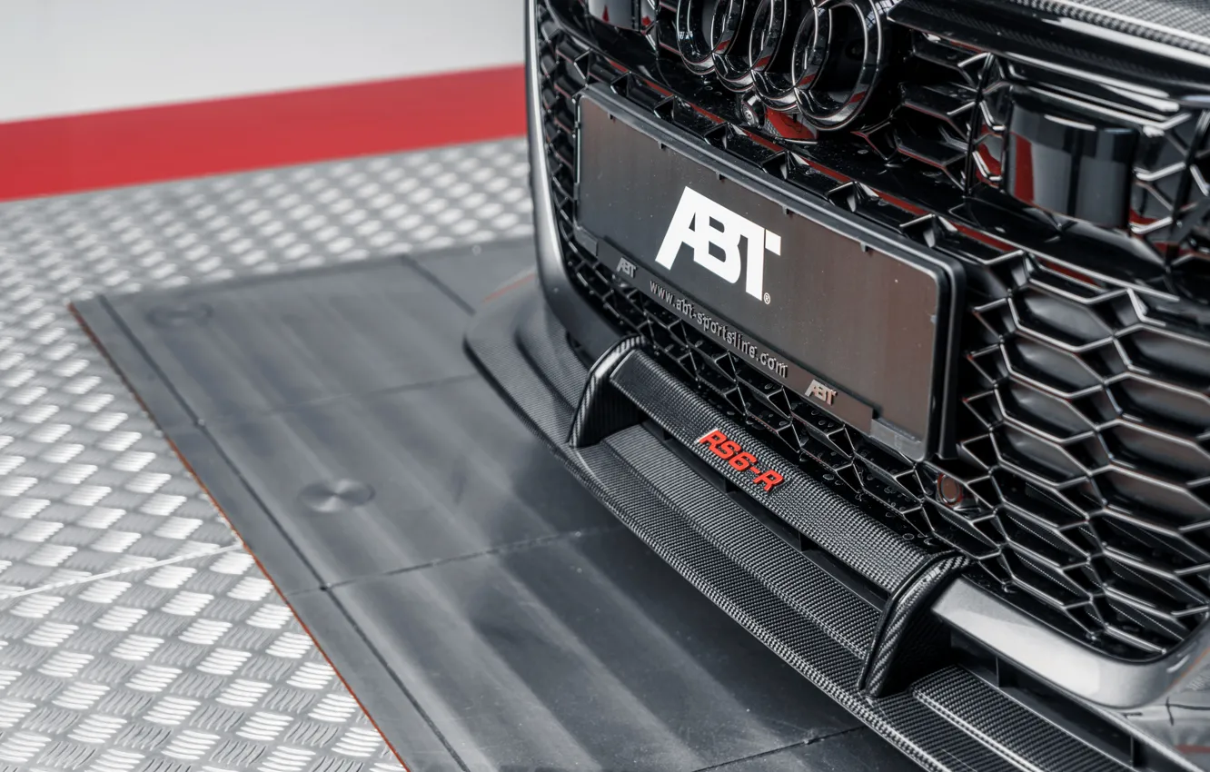 Фото обои Audi, элементы, решётка, ABT, универсал, TFSI, RS 6, 2020