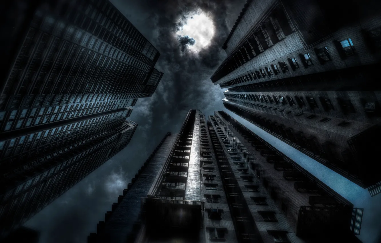 Фото обои ночь, арт, Gotham, dark city