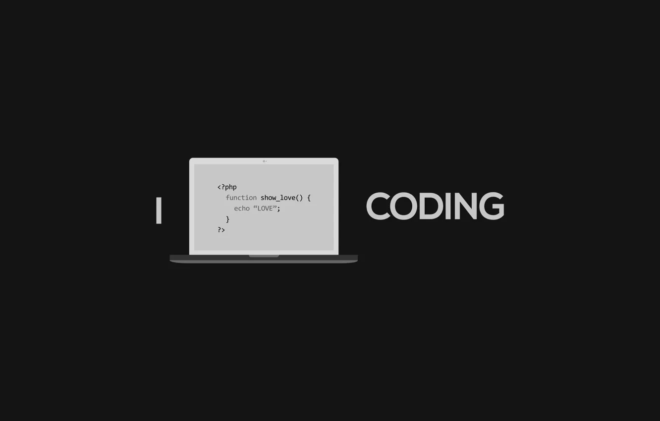 Фото обои programming, laptop, code, coding, it