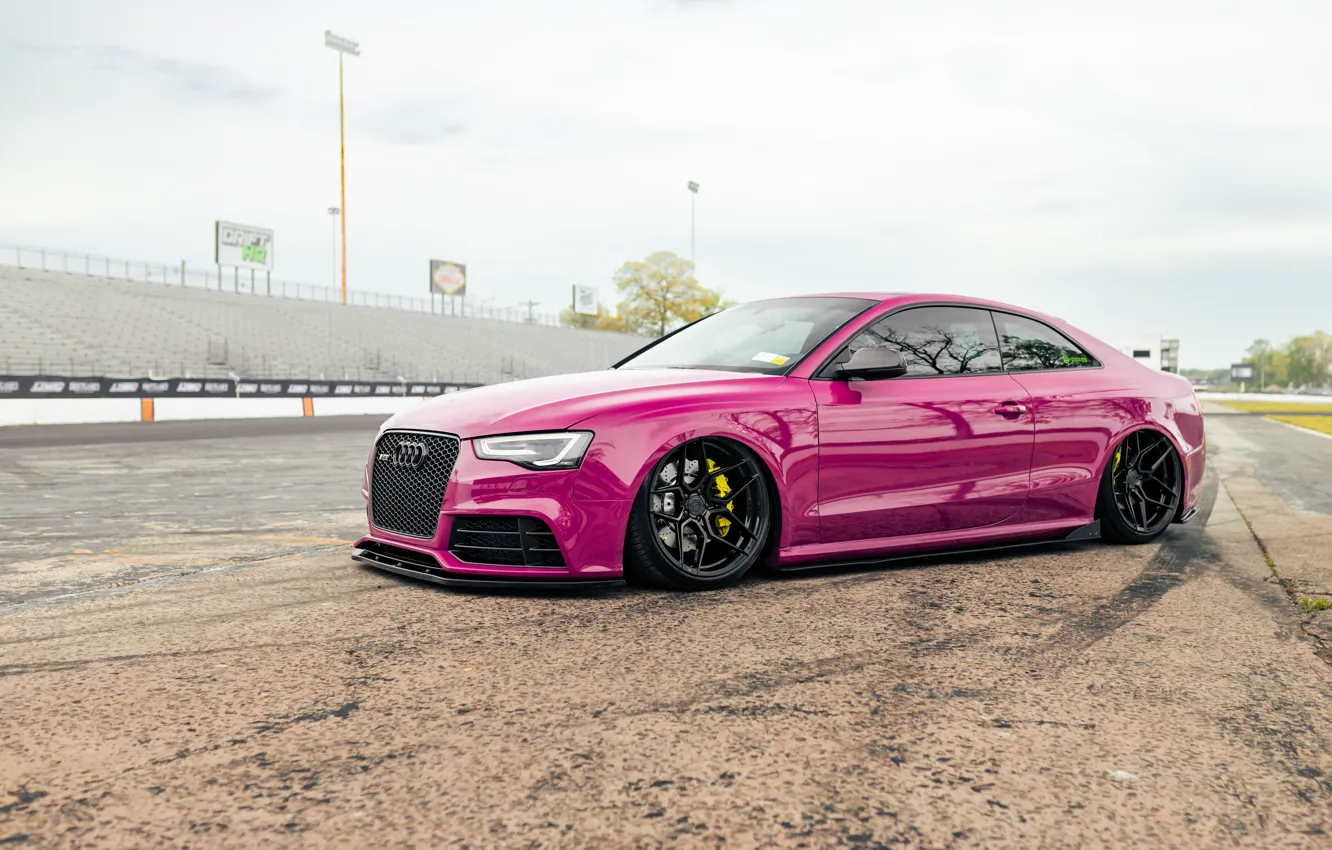 Фото обои Audi, Pink, Coupe, Sportcar, Audi RS5