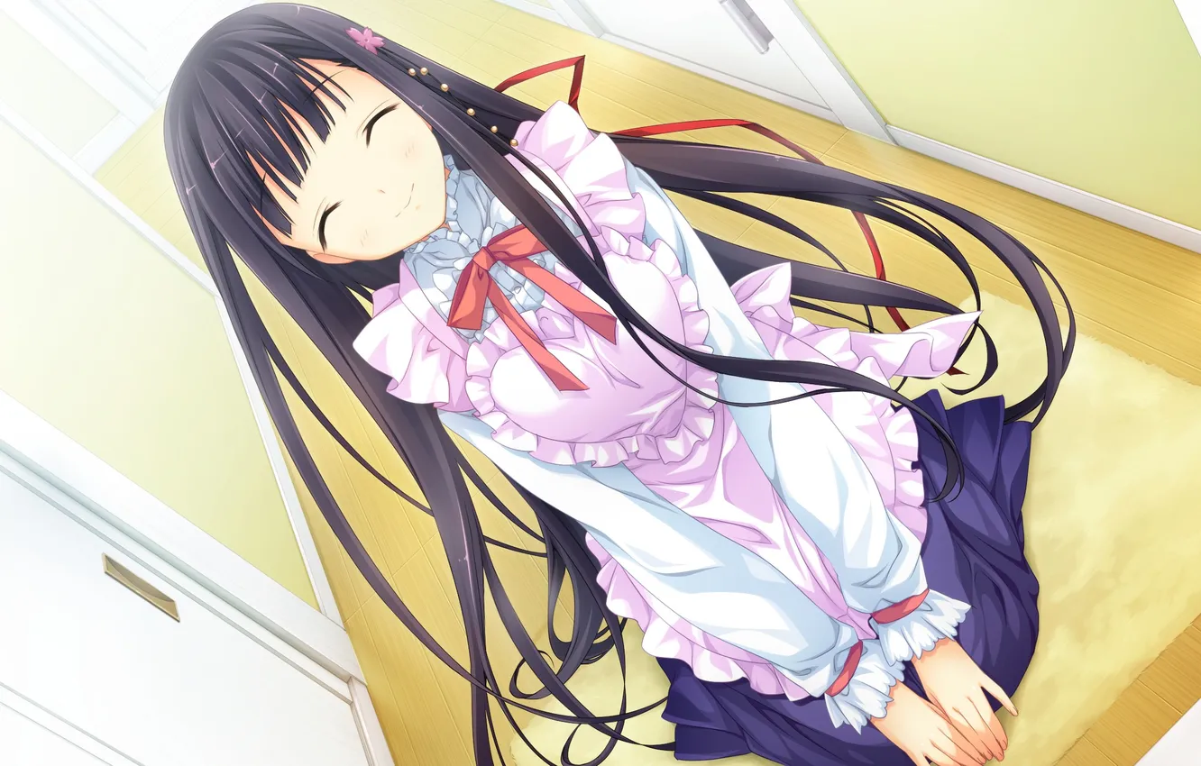 Фото обои Game CG, Marui, Kanojo to Ore to Koibito to, Mihagino Ayano