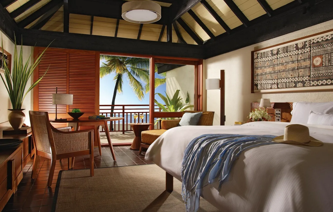 Фото обои дизайн, стиль, вилла, интерьер, бунгало, спальня