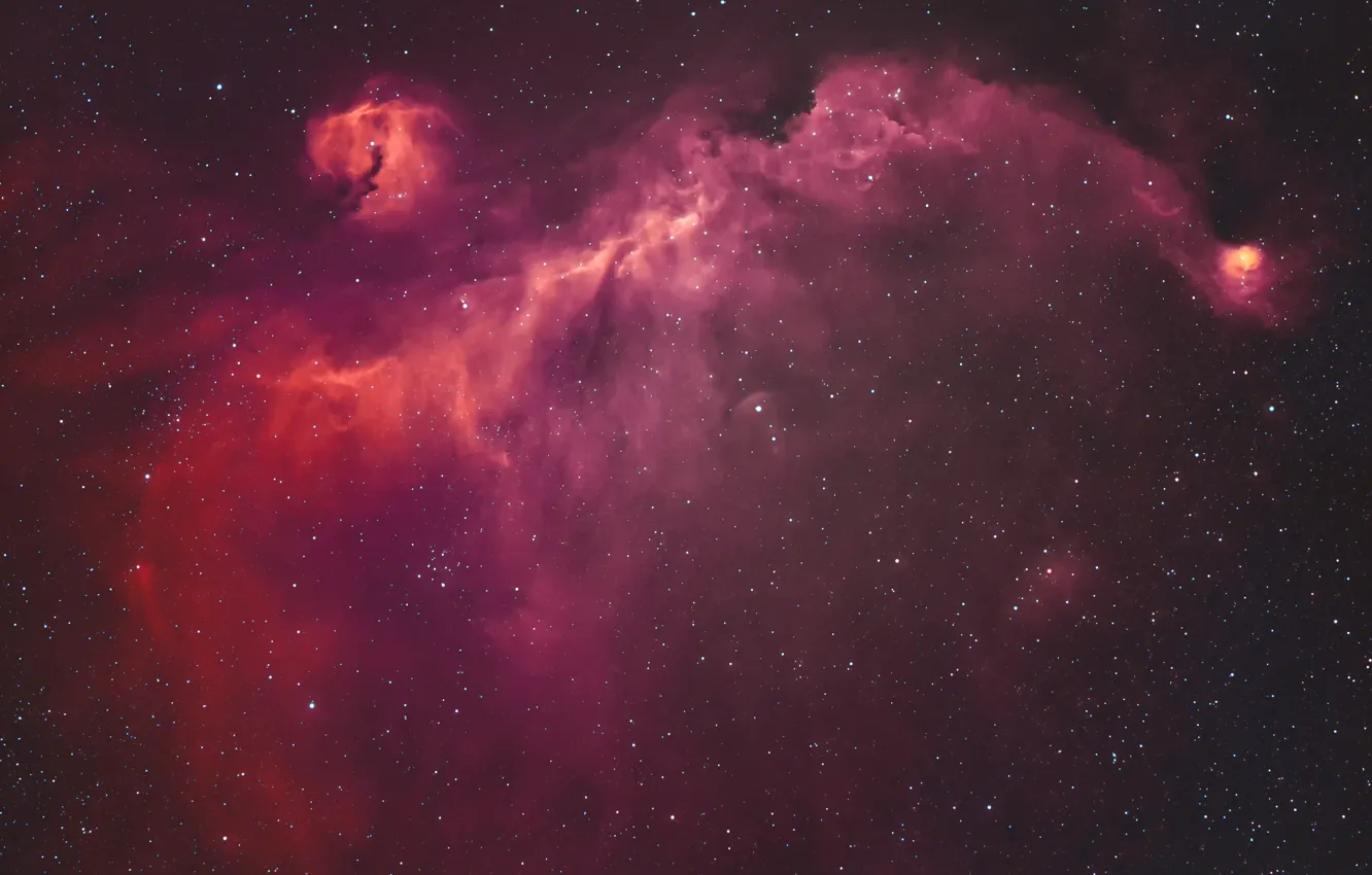 Фото обои космос, звезды, Seagull Nebula
