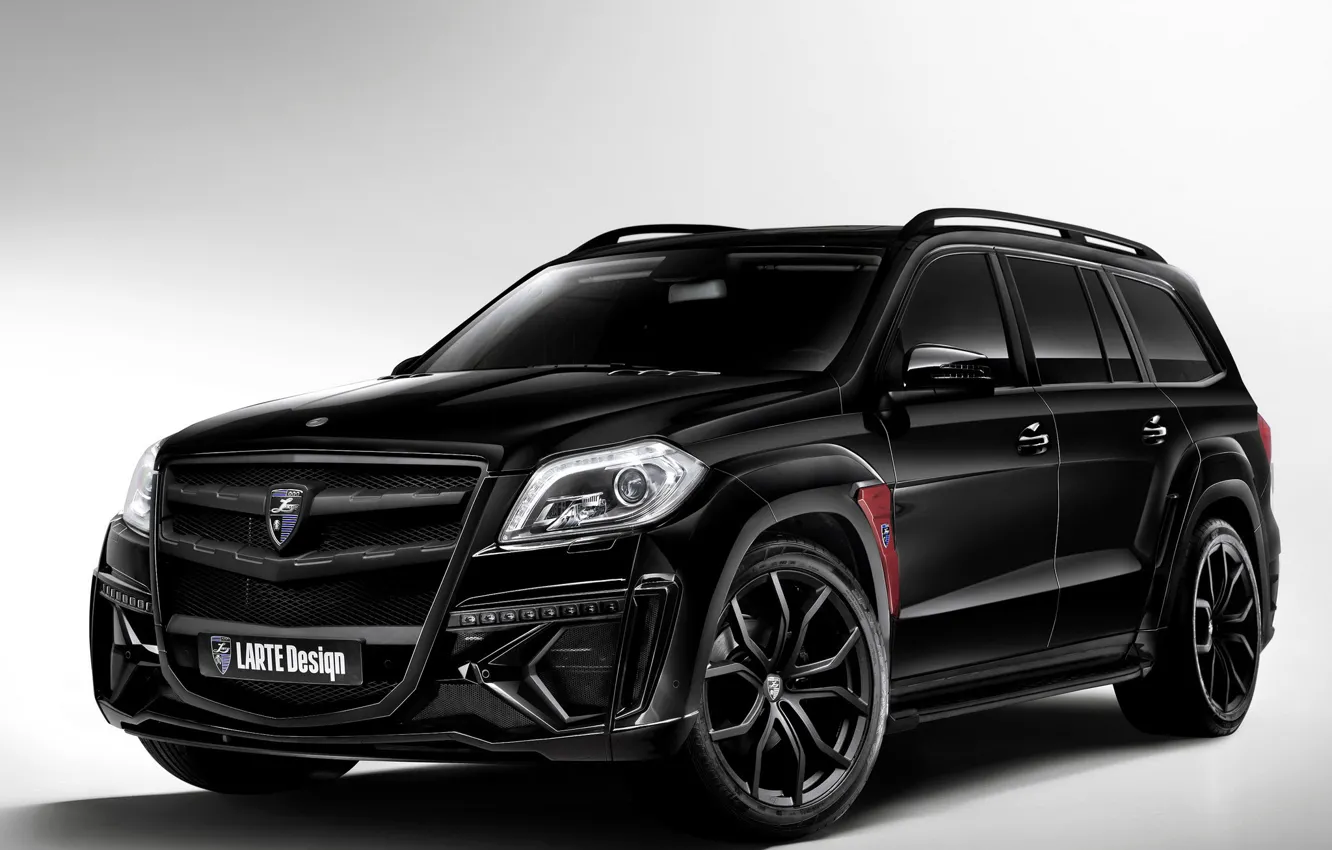 Фото обои черный, Mercedes, tuning
