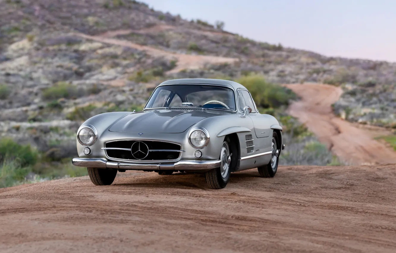 Фото обои Mercedes-Benz, 300SL, 1955, Mercedes-Benz 300 SL, Gullwing