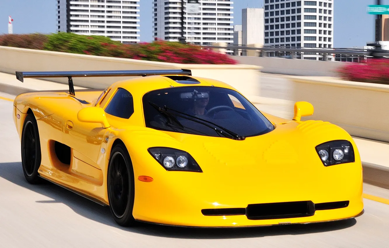 Фото обои supercar, yellow, Mosler