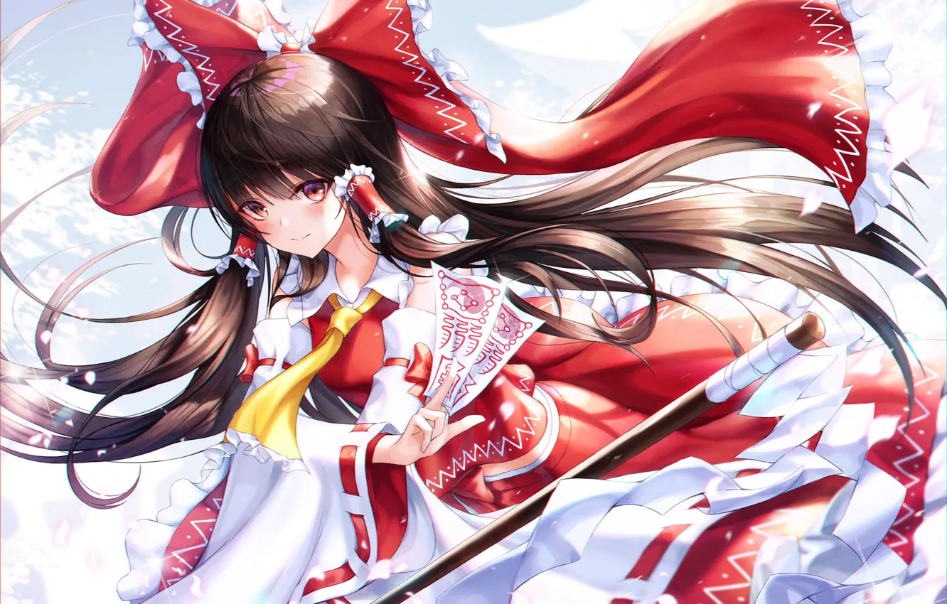 Фото обои touhou, hakurei reimu, chyopeuteu