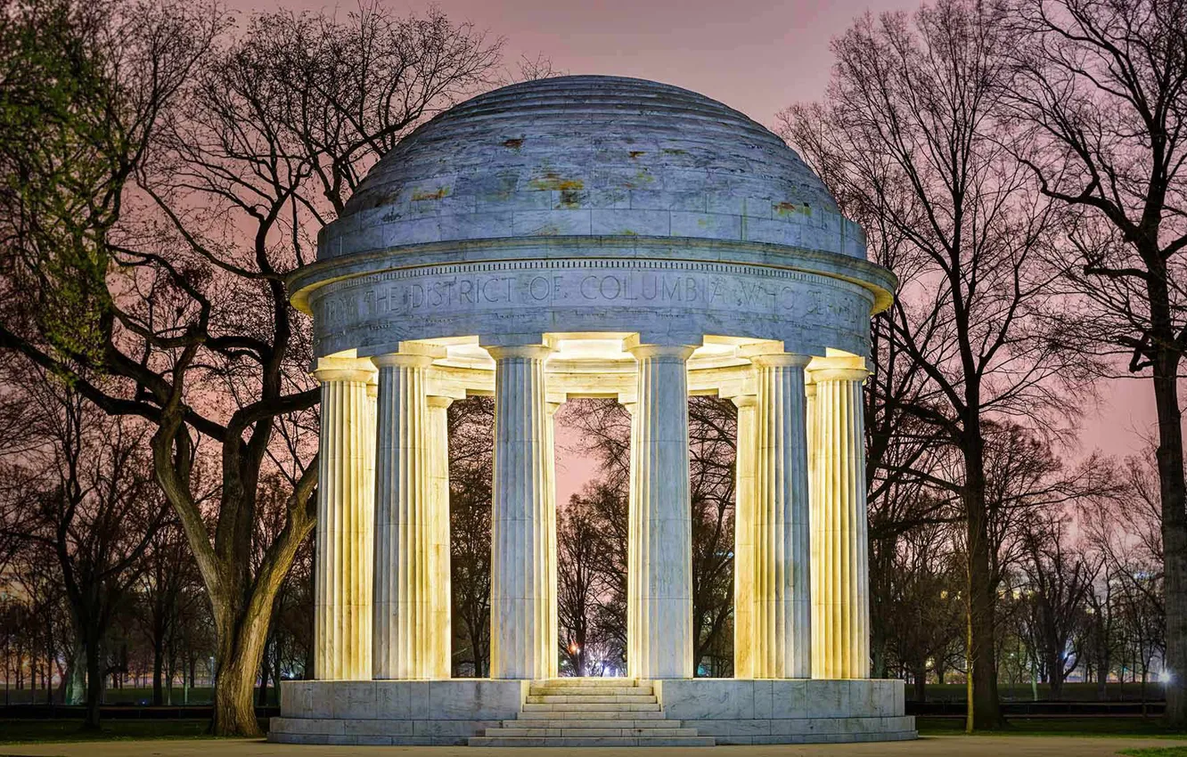 Фото обои Вашингтон, США, D.C. War memorial