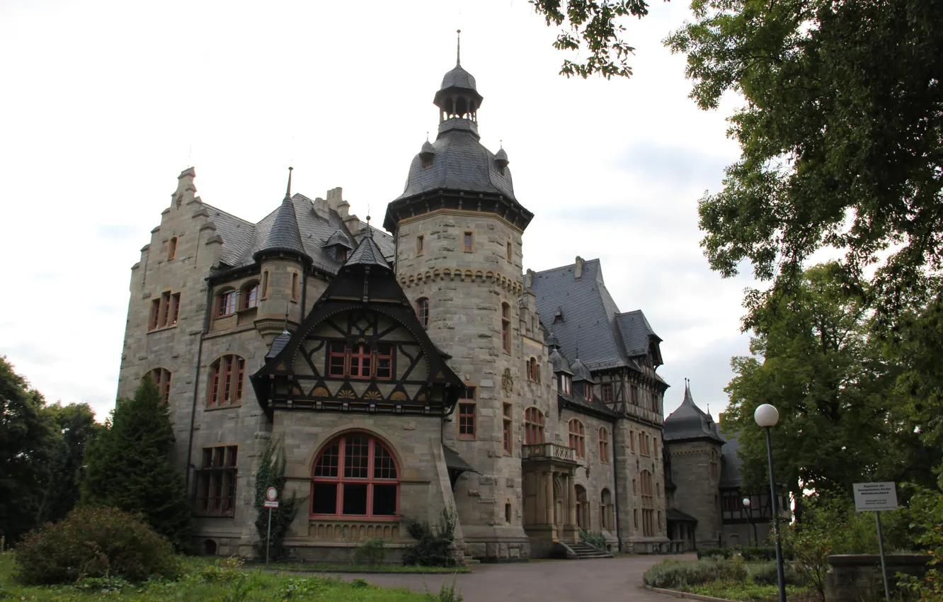 Фото обои город, замок, архитектура, Castle, architecture, town