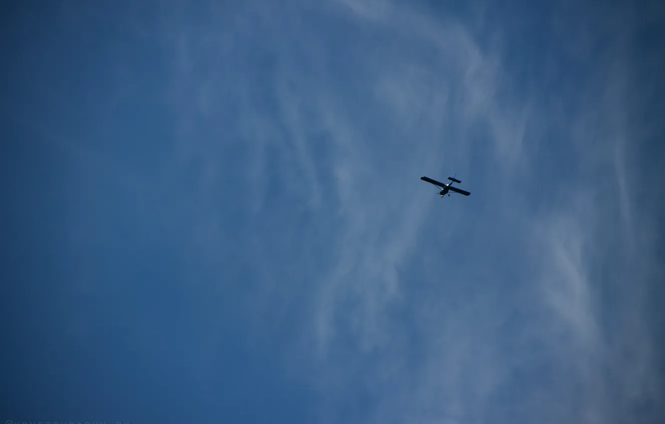 Фото обои небо, самолет, Минимализм, кукурузник, insta:kportfolio