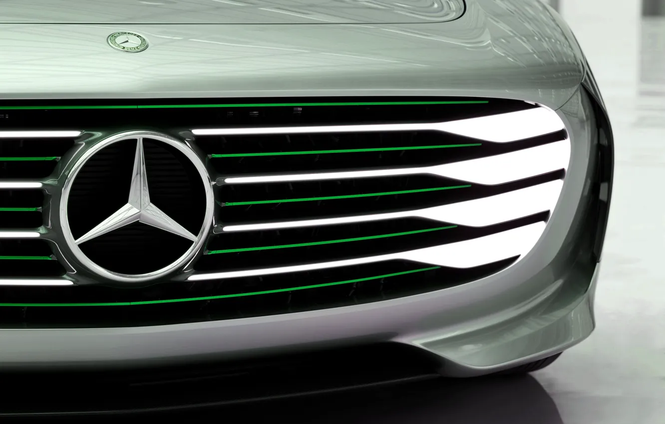 Фото обои Mercedes-Benz, 2015, Intelligent Aerodynamic Automobile, Concept IAA, акулий нос