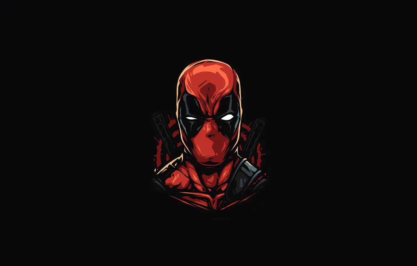 Фото обои art, marvel, Deadpool, face