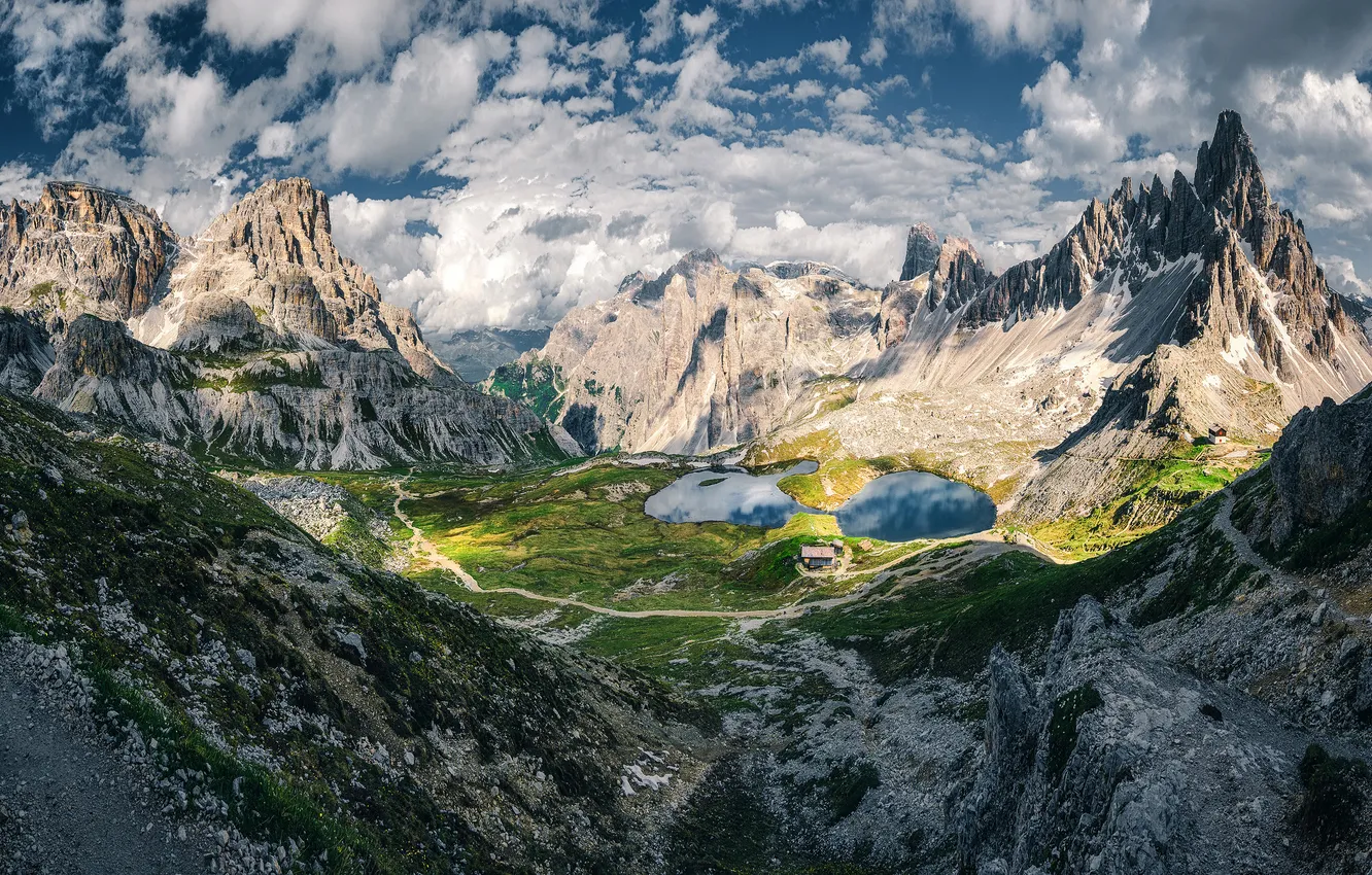 Фото обои Италия, Italy, Доломитовые Альпы, Dolomite mountains