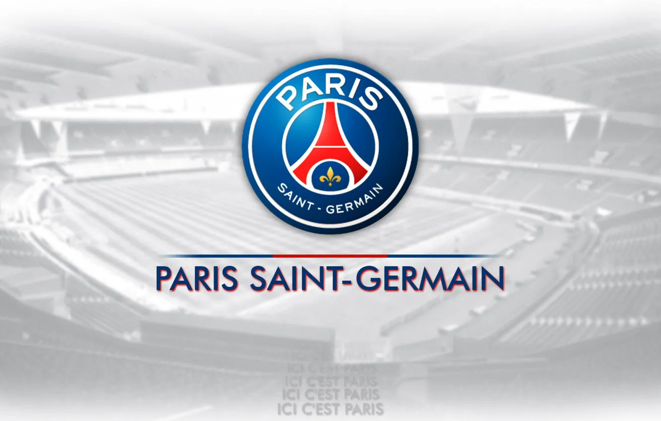 Фото обои wallpaper, sport, logo, football, Paris Saint-Germain
