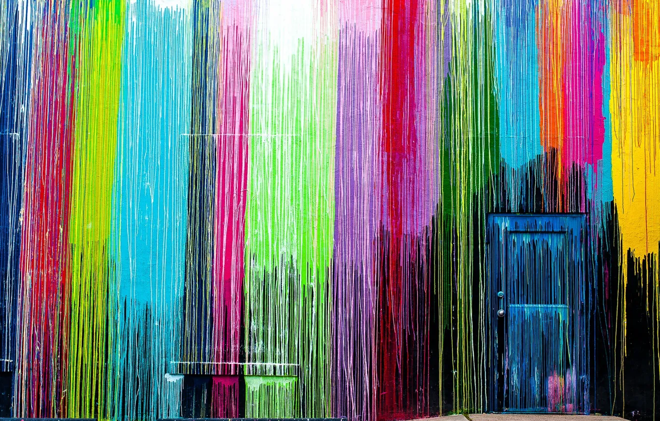 Фото обои стена, цвет, дверь