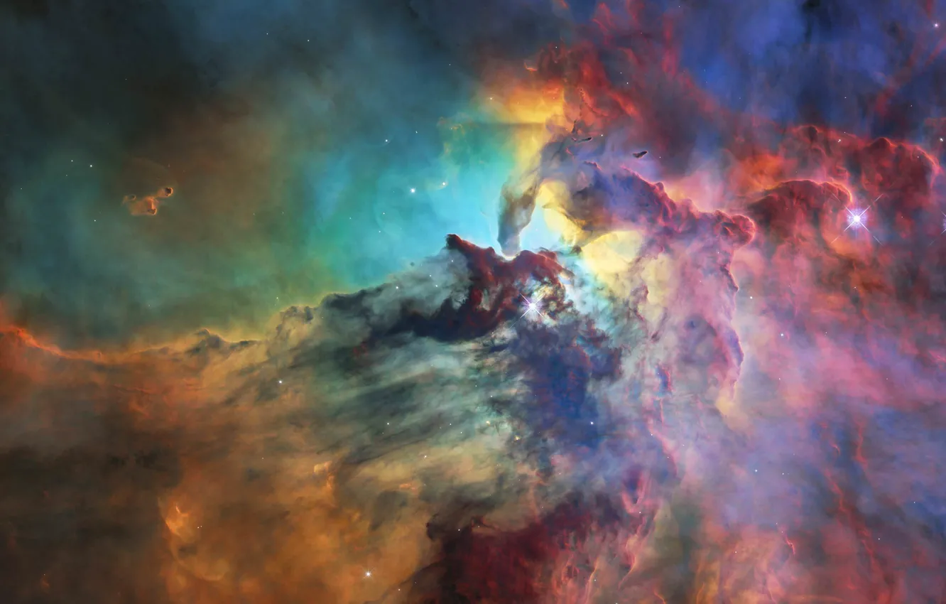 Фото обои space, nebula, stars