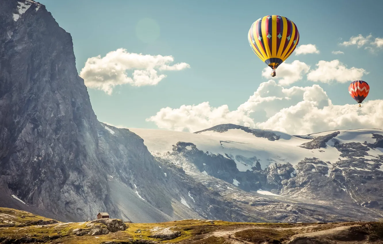 Фото обои landscape, nature, scenery, outdoors, Baloons