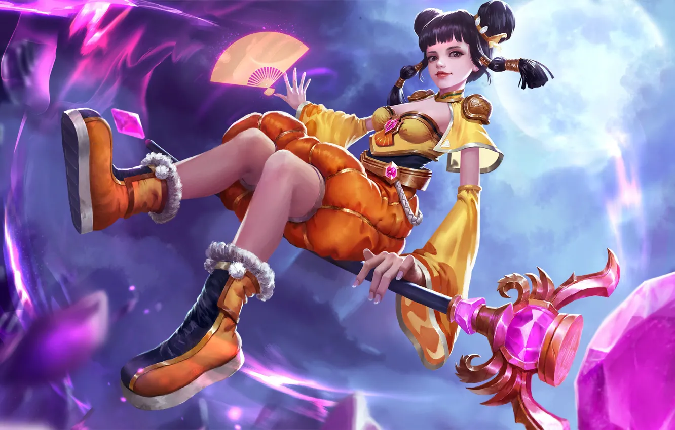 Фото обои девушка, hon, art, Heroes of Newerth, Xiao Qiao Pearl