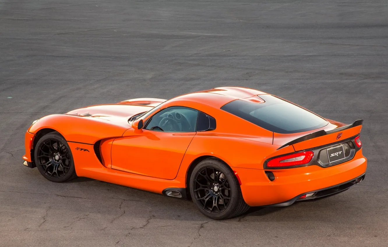 Фото обои Dodge, supercar, Viper, walls, orange, SRT