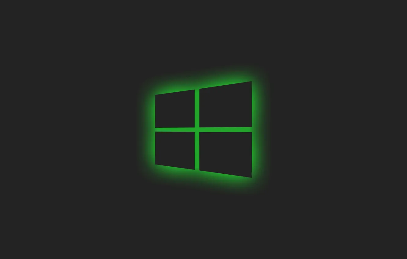 Фото обои минимализм, окно, Windows, logo, Glow