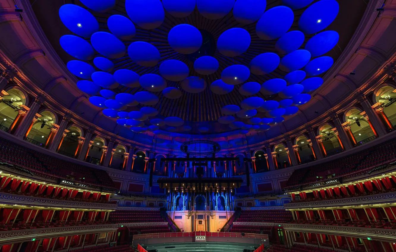 Фото обои Лондон, London, Кенсингтон, Kensington, Royal, Альберт-холл, Albert Hall