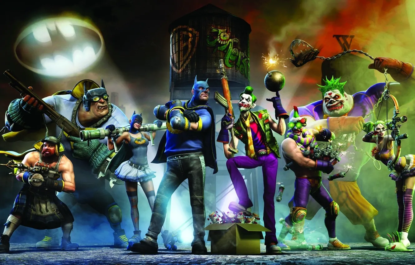 Фото обои batman, joker, Gotham City Impostors