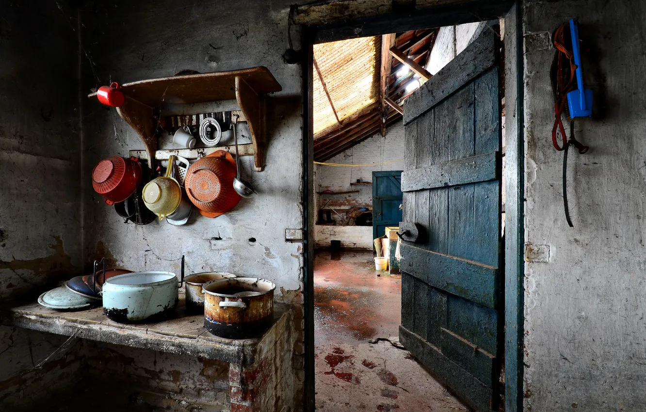 Фото обои фон, посуда, old kitchen