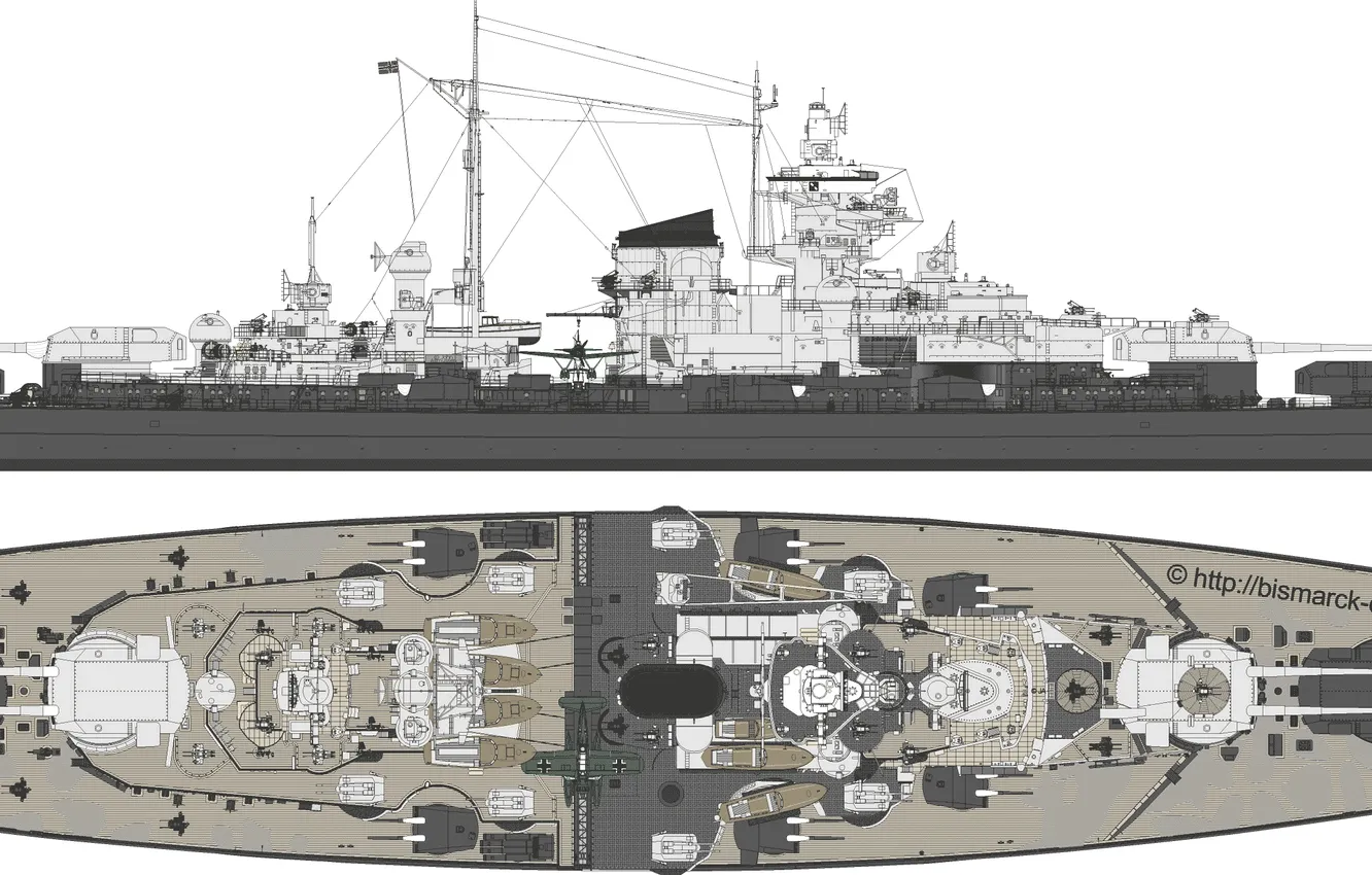 Фото обои 1944, Tirpitz, DKM
