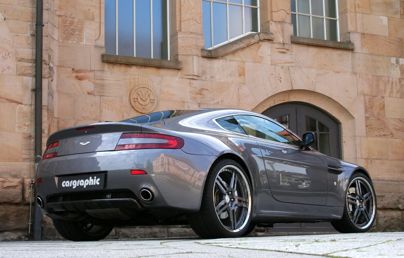 Фото обои Aston Martin, тюнинг, Vantage, автомобиль, задок, Cargraphic