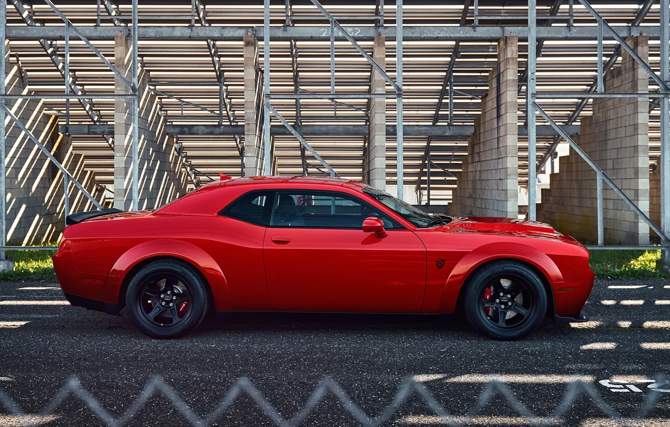 Фото обои Dodge Challenger, SRT Demon, Дрэгстер