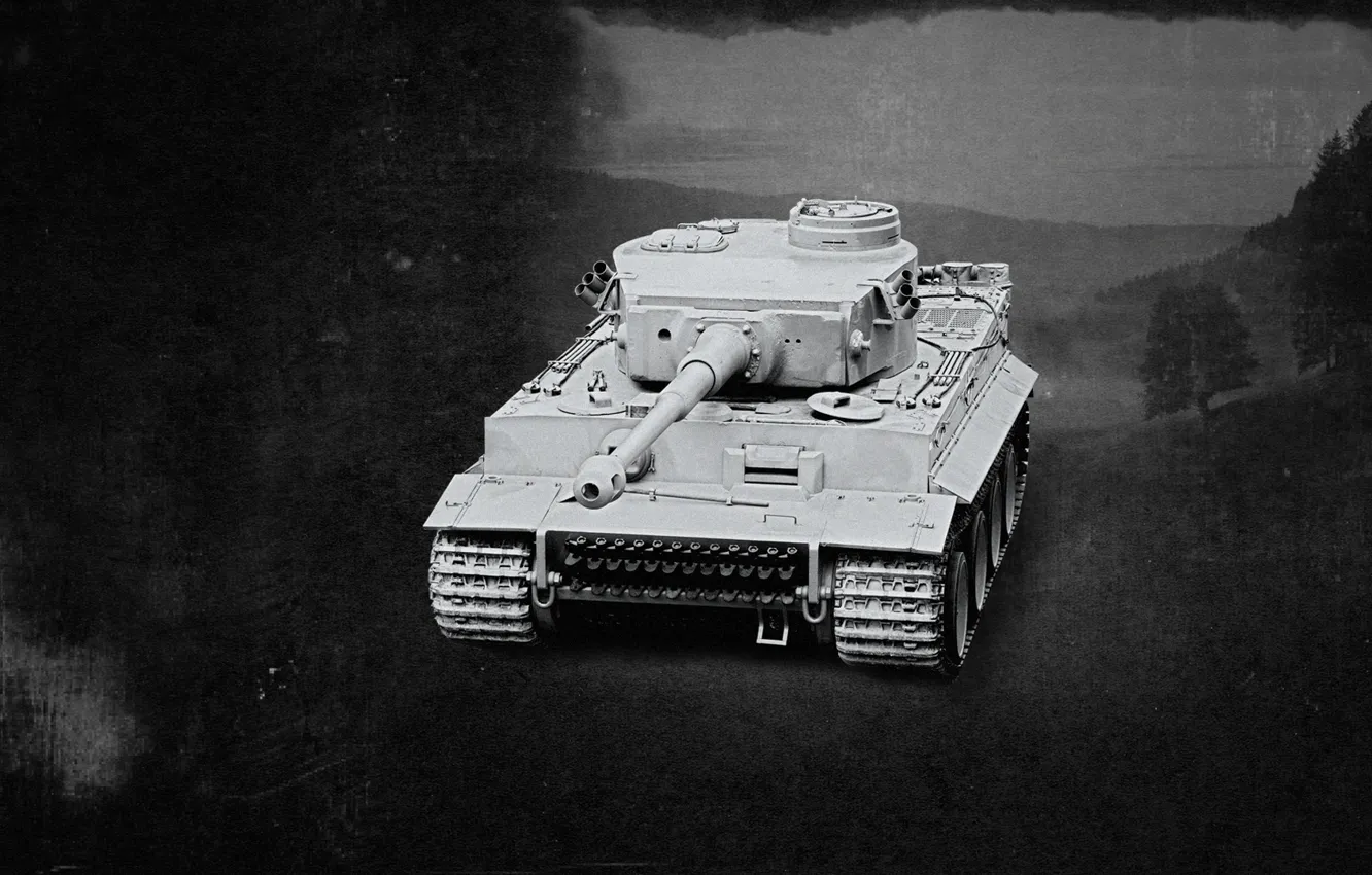 Фото обои тигр, война, танк, германия