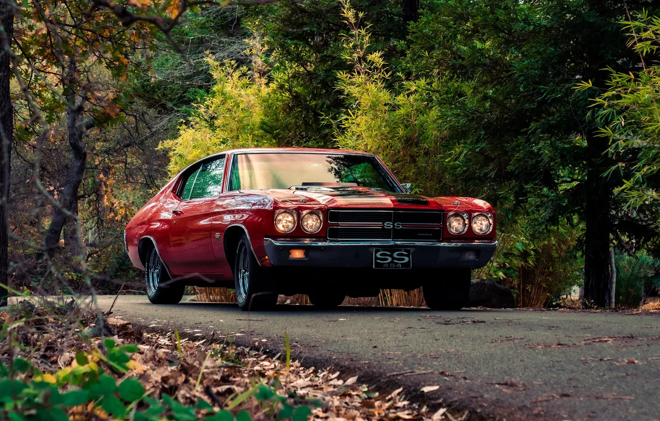 Фото обои Red, Chevy, classic American