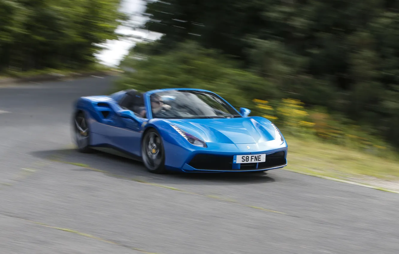 Фото обои Ferrari, 488, Ferrari 488 Spider