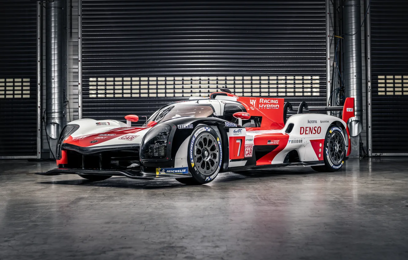 Фото обои Toyota, WEC, 4WD, гибридный суперкар, 2021, Gazoo Racing, GR010 Hybrid, 3.5 л.