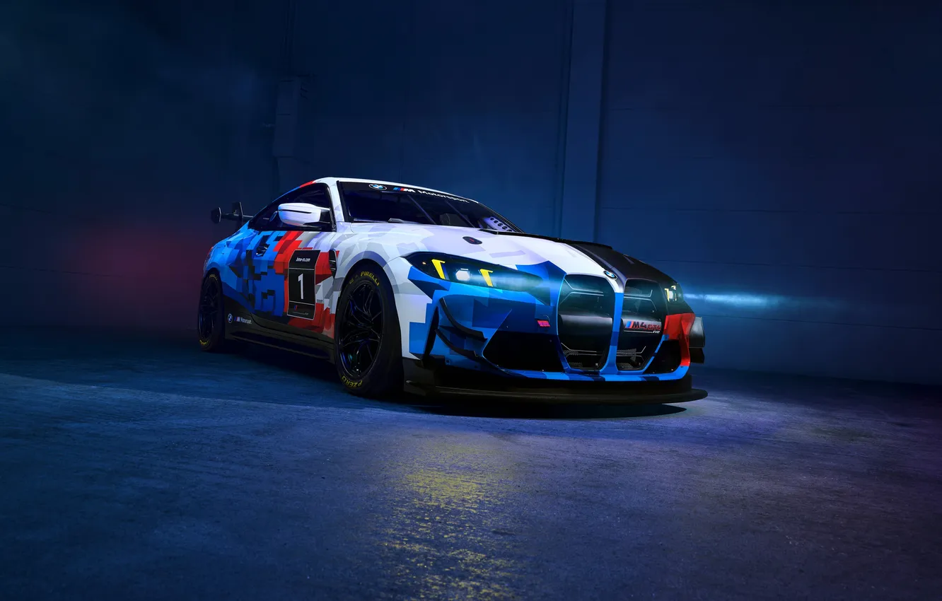 Фото обои BMW, BMW M4, Livery, BMW M4 GT4 EVO