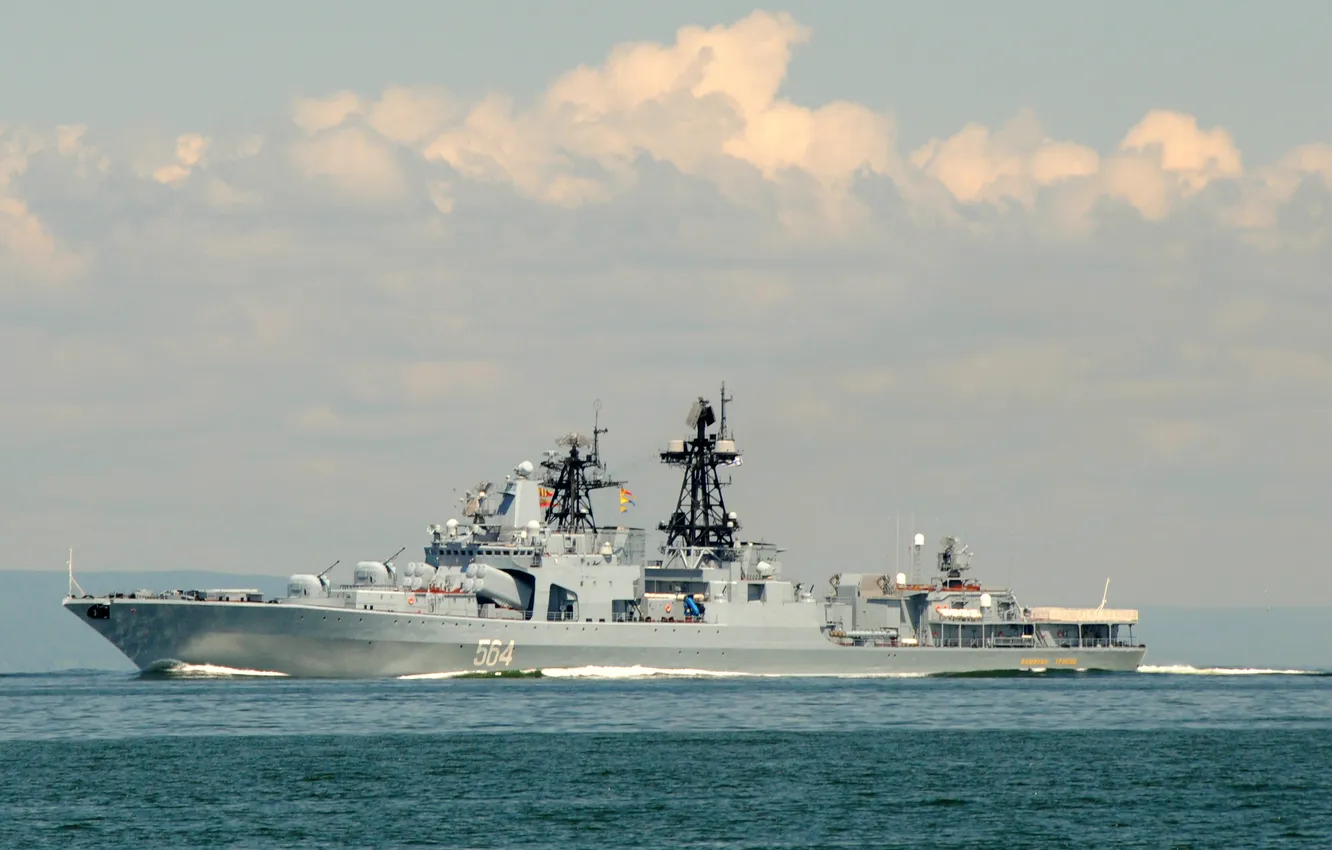 Фото обои БПК, проект 1155, Адмирал Трибуц