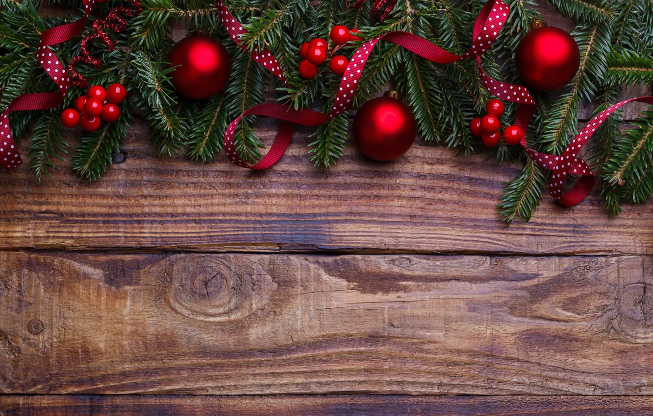 Фото обои шары, елка, Новый Год, Рождество, Christmas, balls, wood, New Year