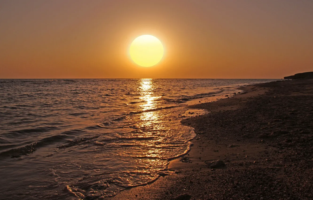 Фото обои пляж, солнце, природа, океан, берег