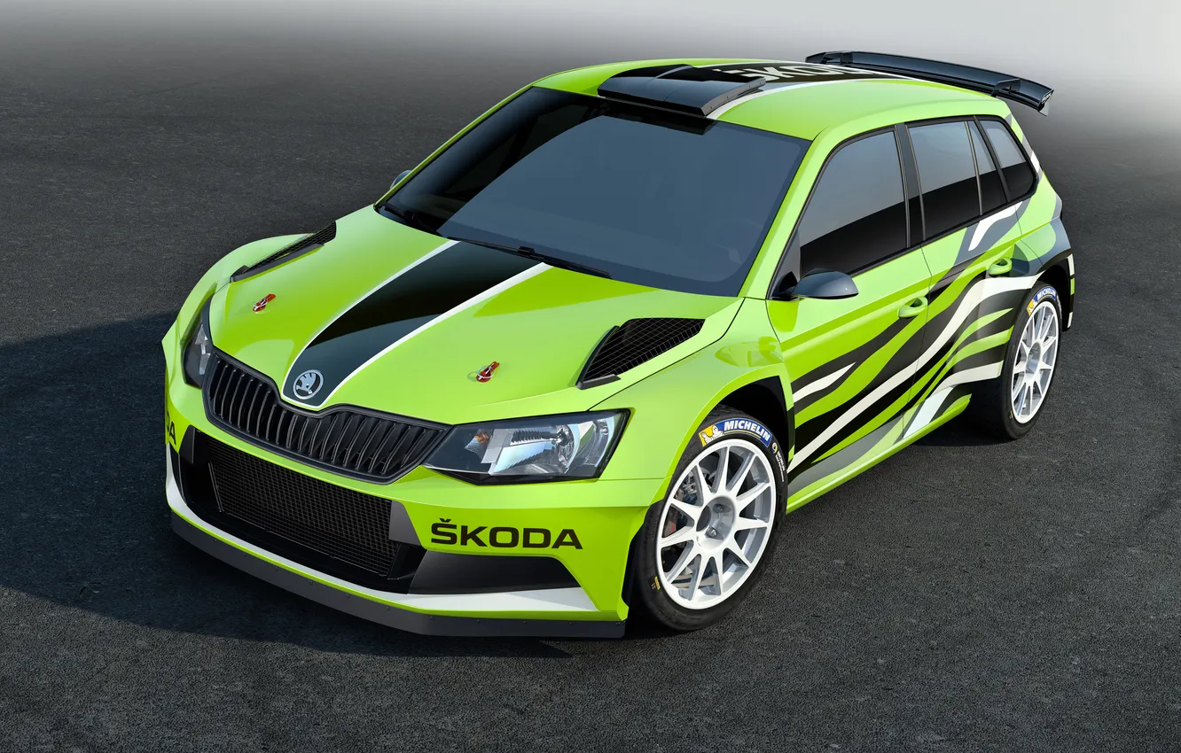 Фото обои Concept, концепт, ралли, Rally, шкода, Skoda, Fabia, Combi