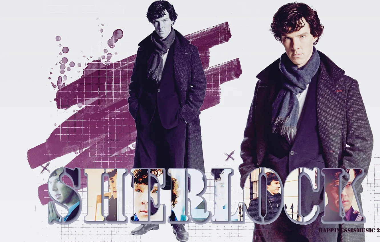Фото обои буквы, коллаж, Шерлок Холмс, Бенедикт Камбербэтч, Benedict Cumberbatch, Sherlock, Sherlock BBC, Sherlock (сериал)