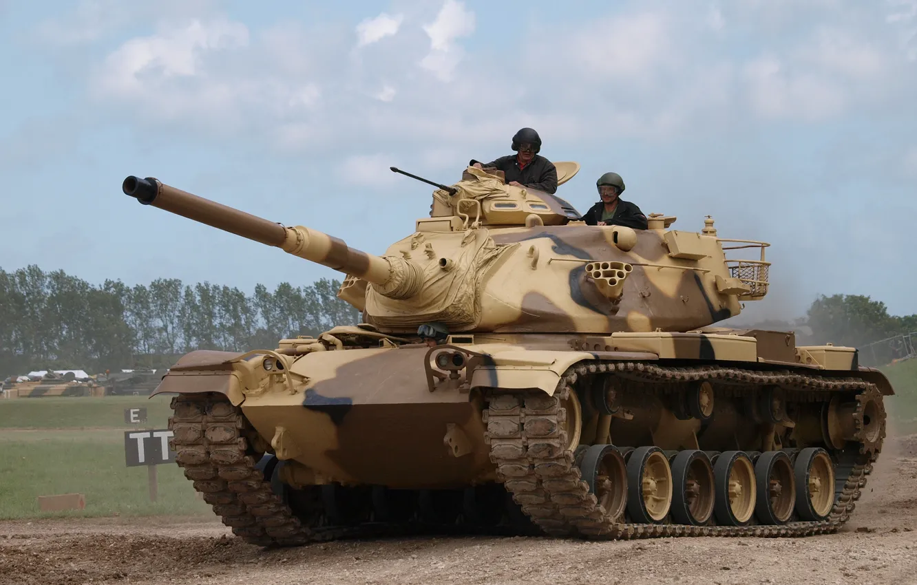 Фото обои танк, американский, M48A1, patton